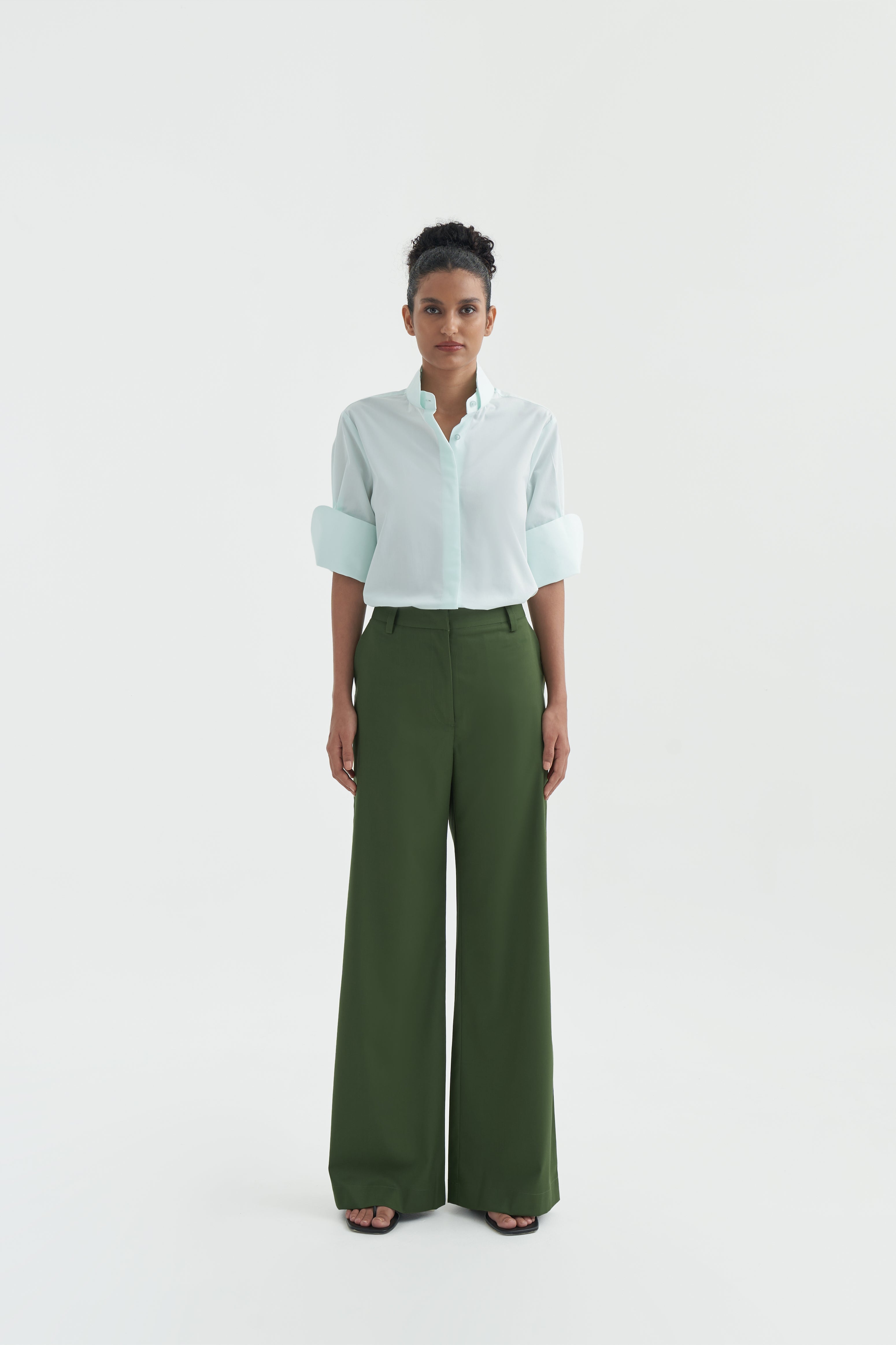 MICHIO PANTS - Moss Green