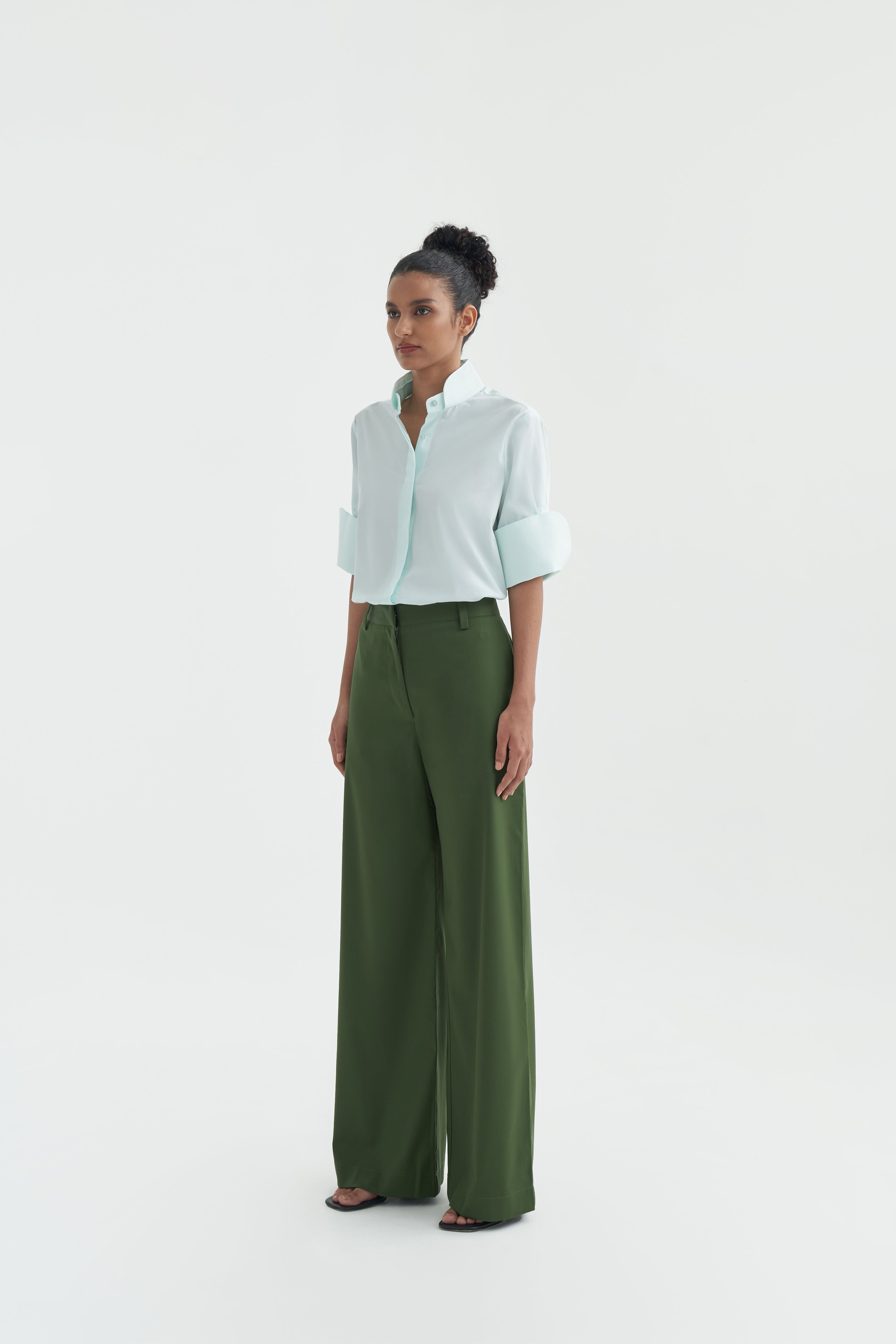 MICHIO PANTS - Moss Green