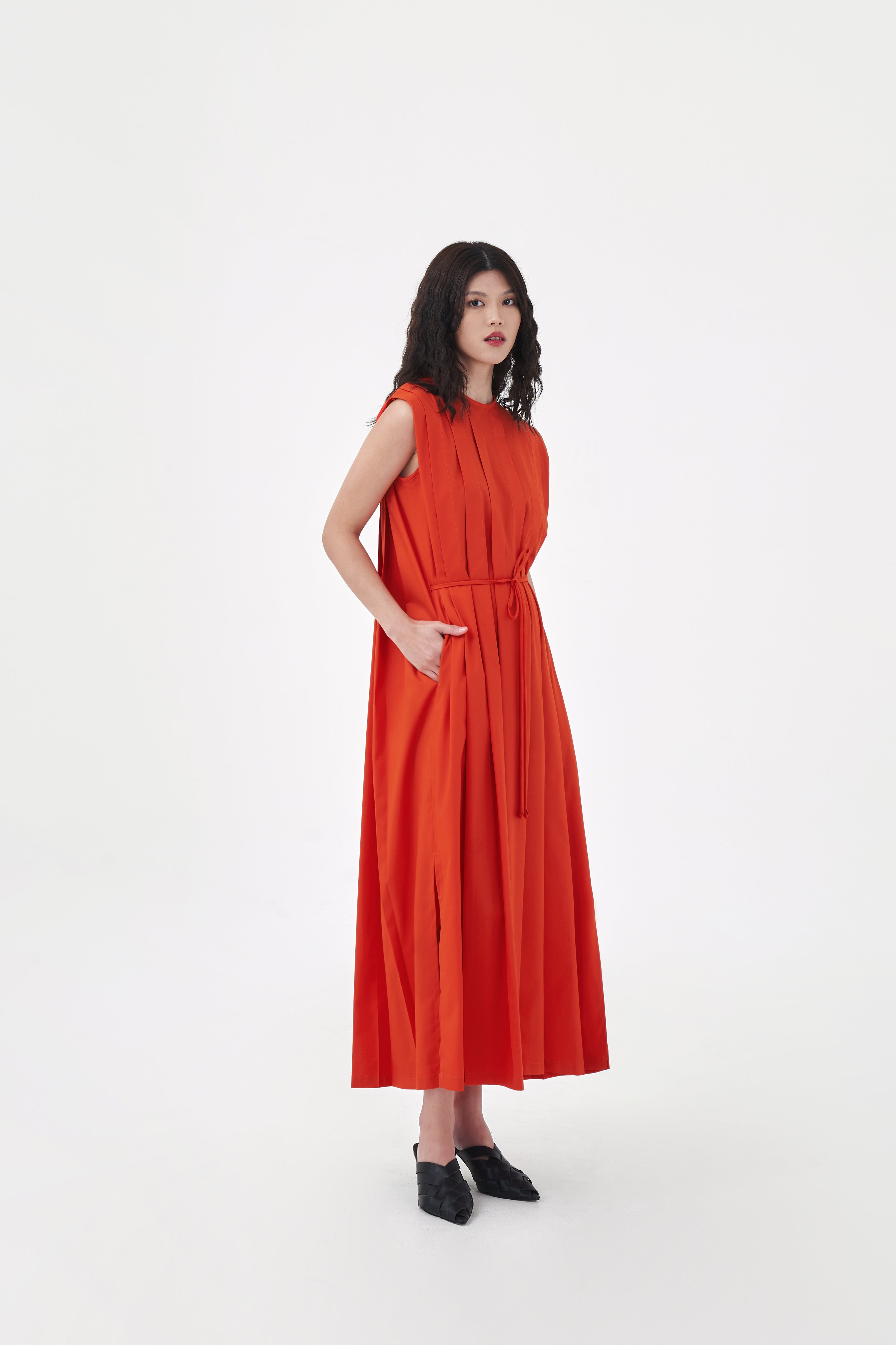 CABARET DRESS - Vivid Orange