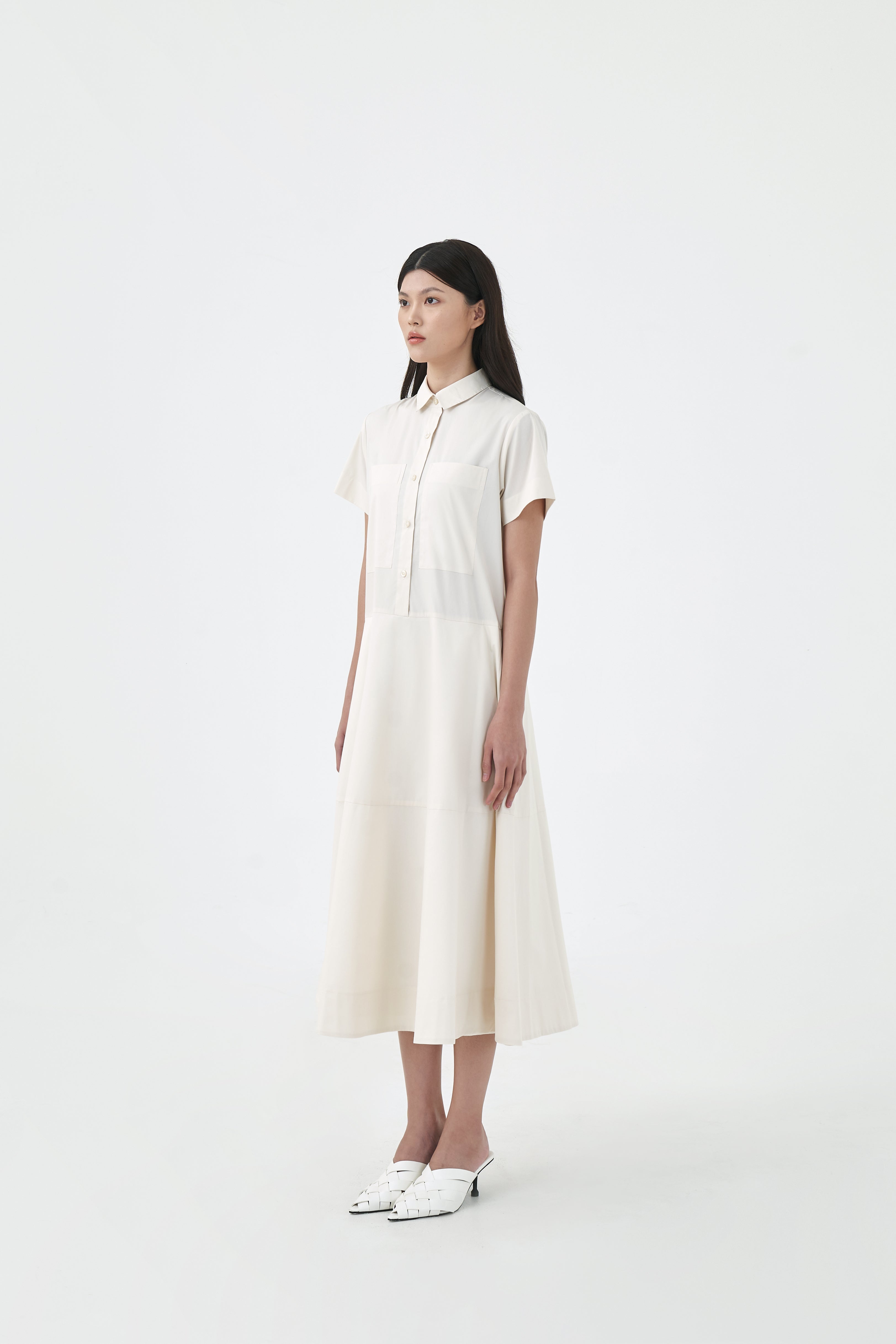 KIRA DRESS - Antique White