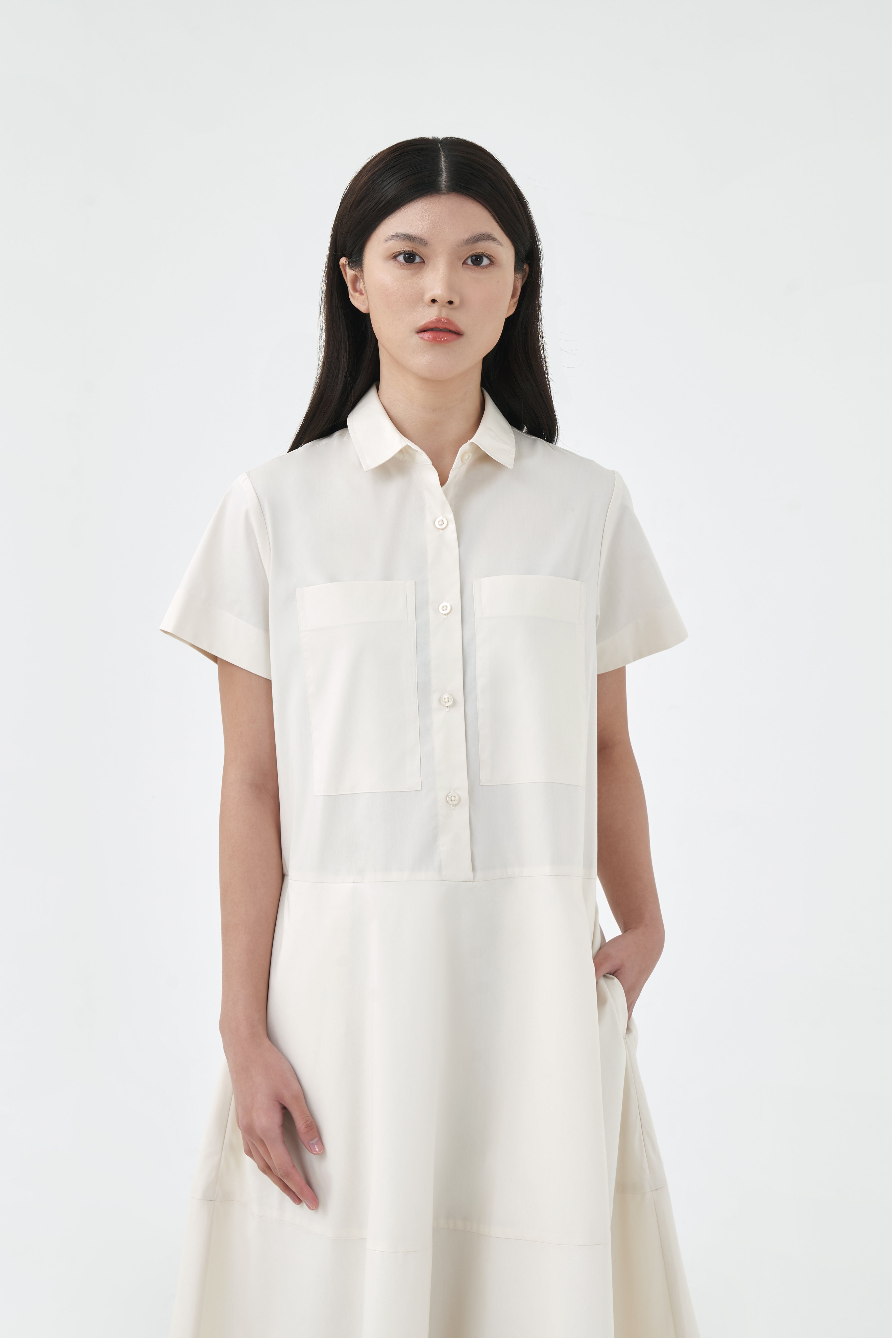 KIRA DRESS - Antique White