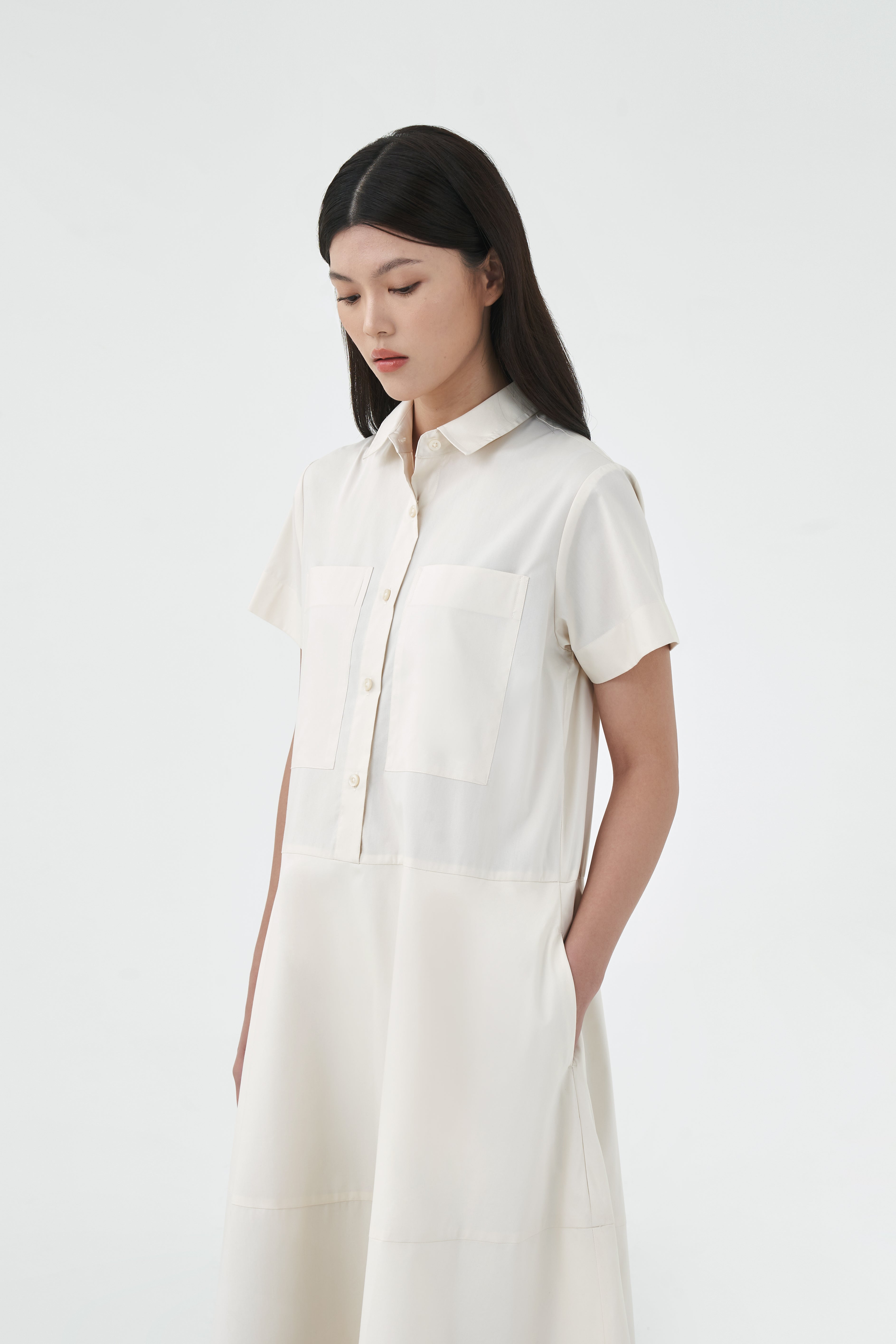 KIRA DRESS - Antique White