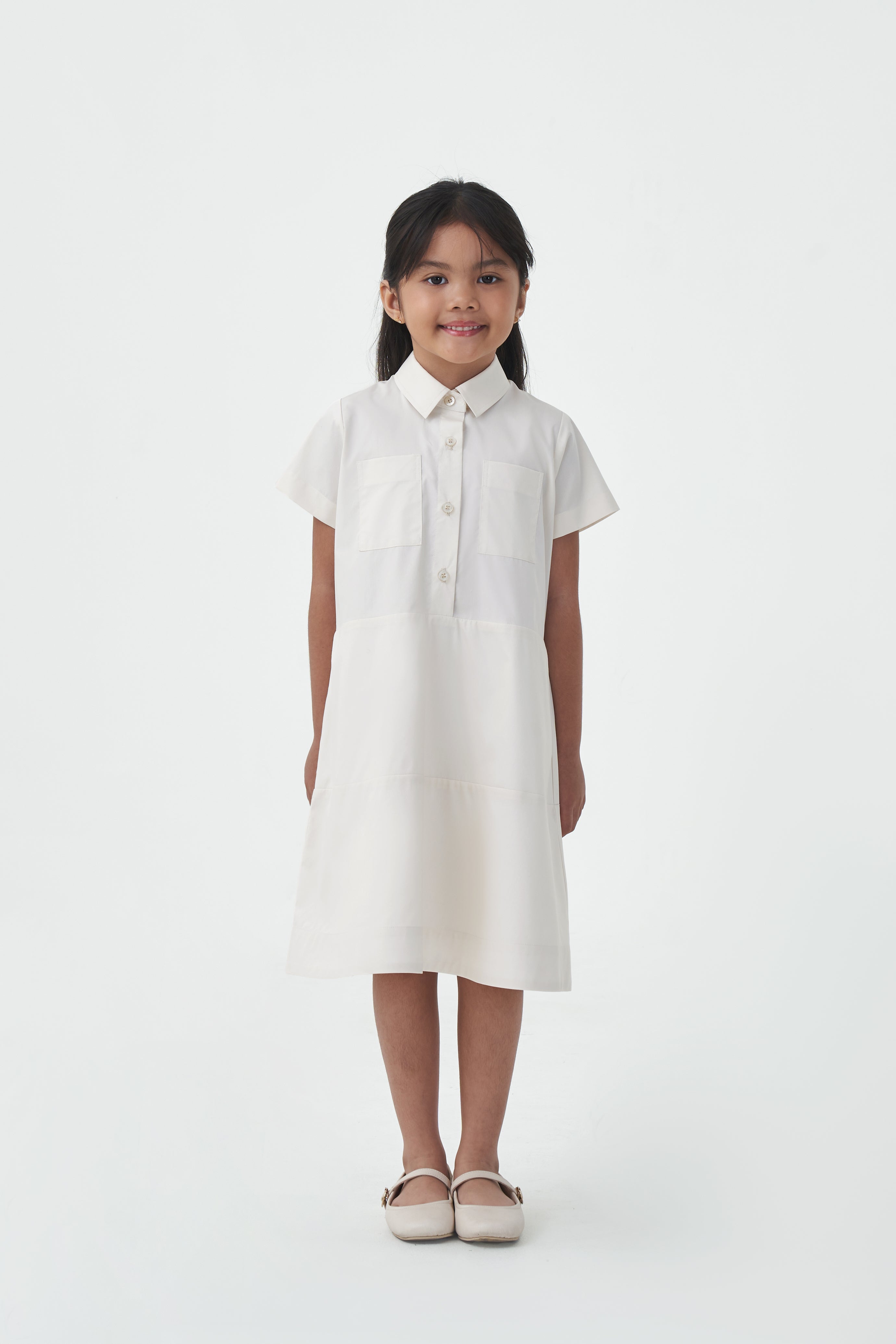 KIRA DRESS Kids - Antique White