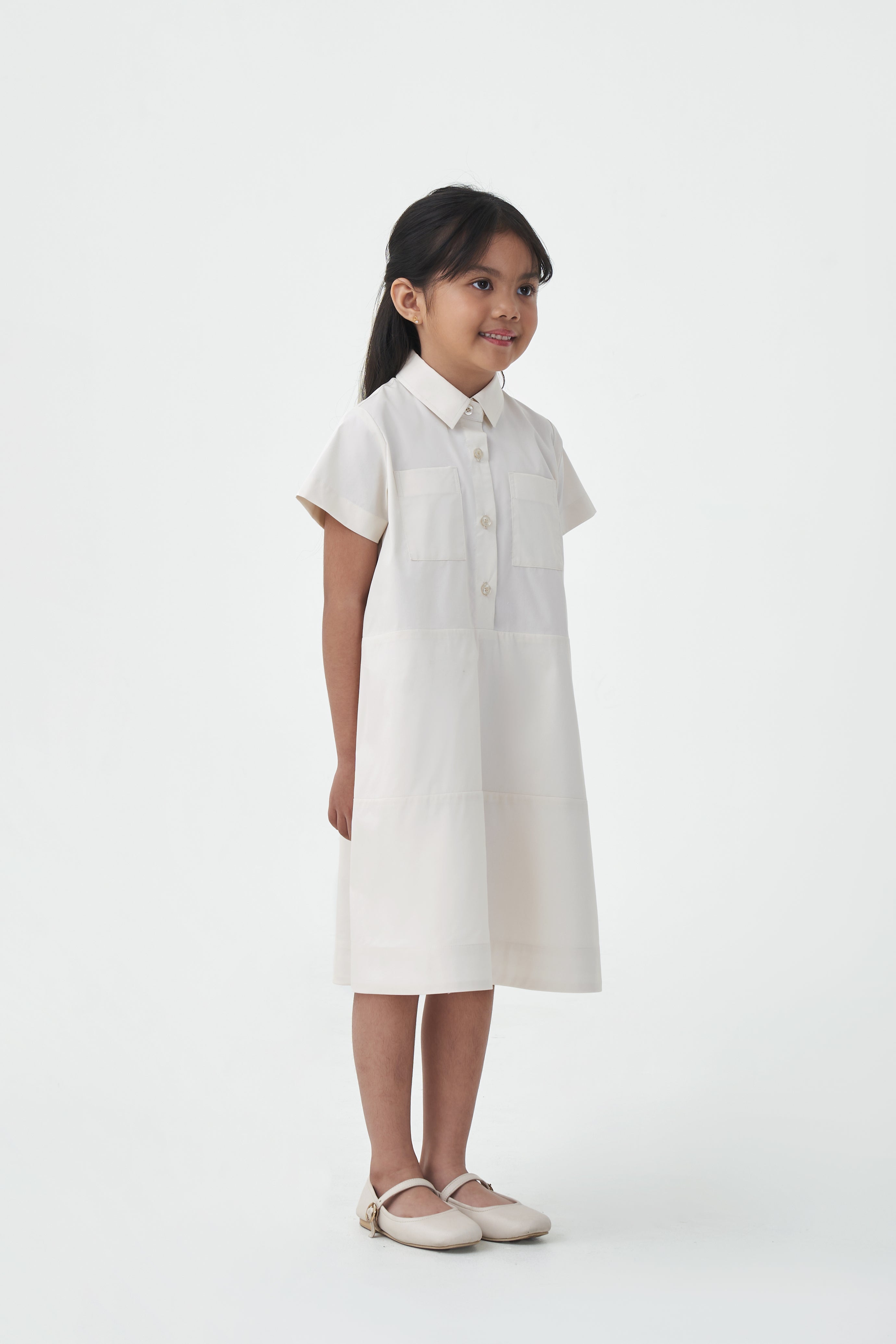 KIRA DRESS Kids - Antique White