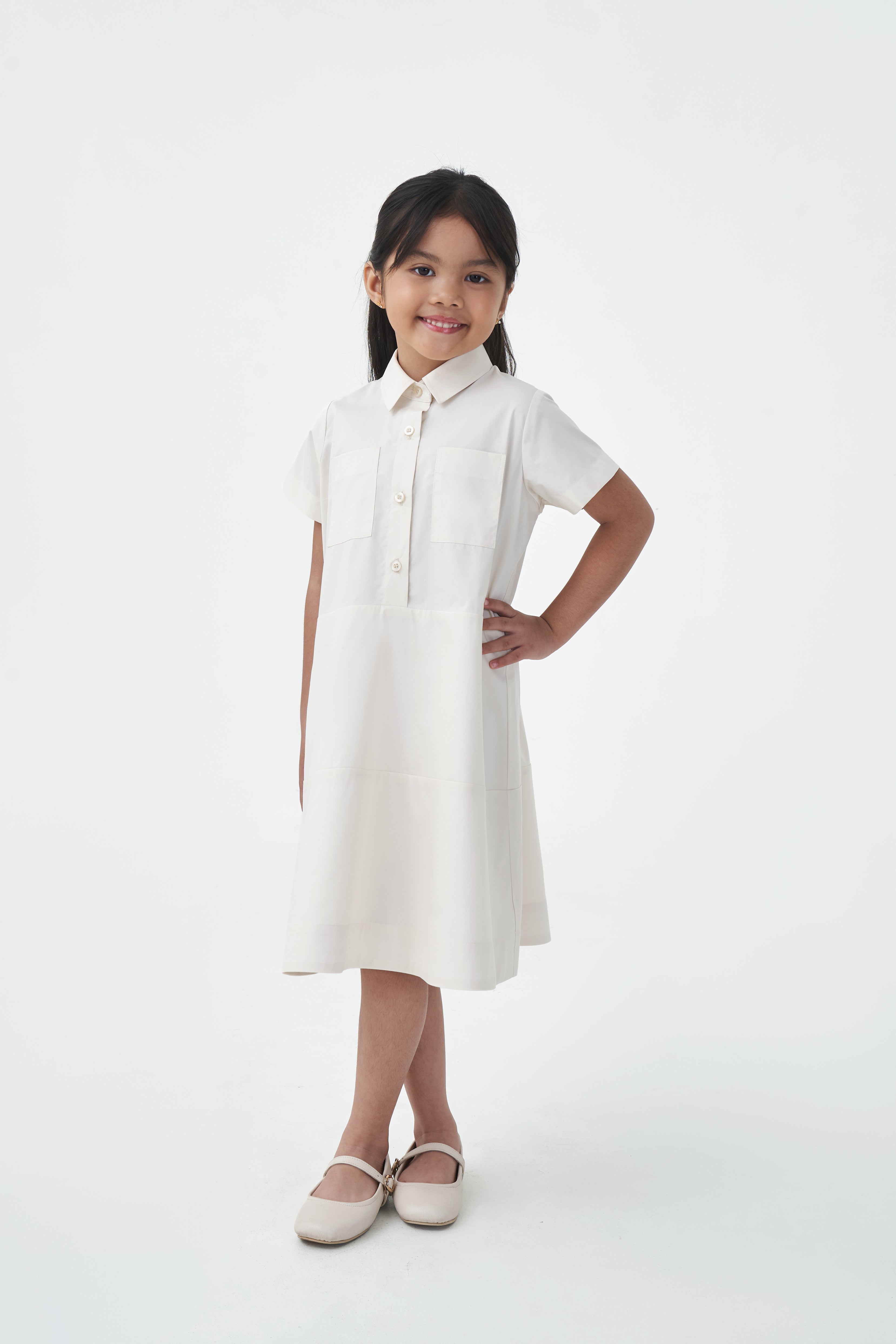 KIRA DRESS Kids - Antique White