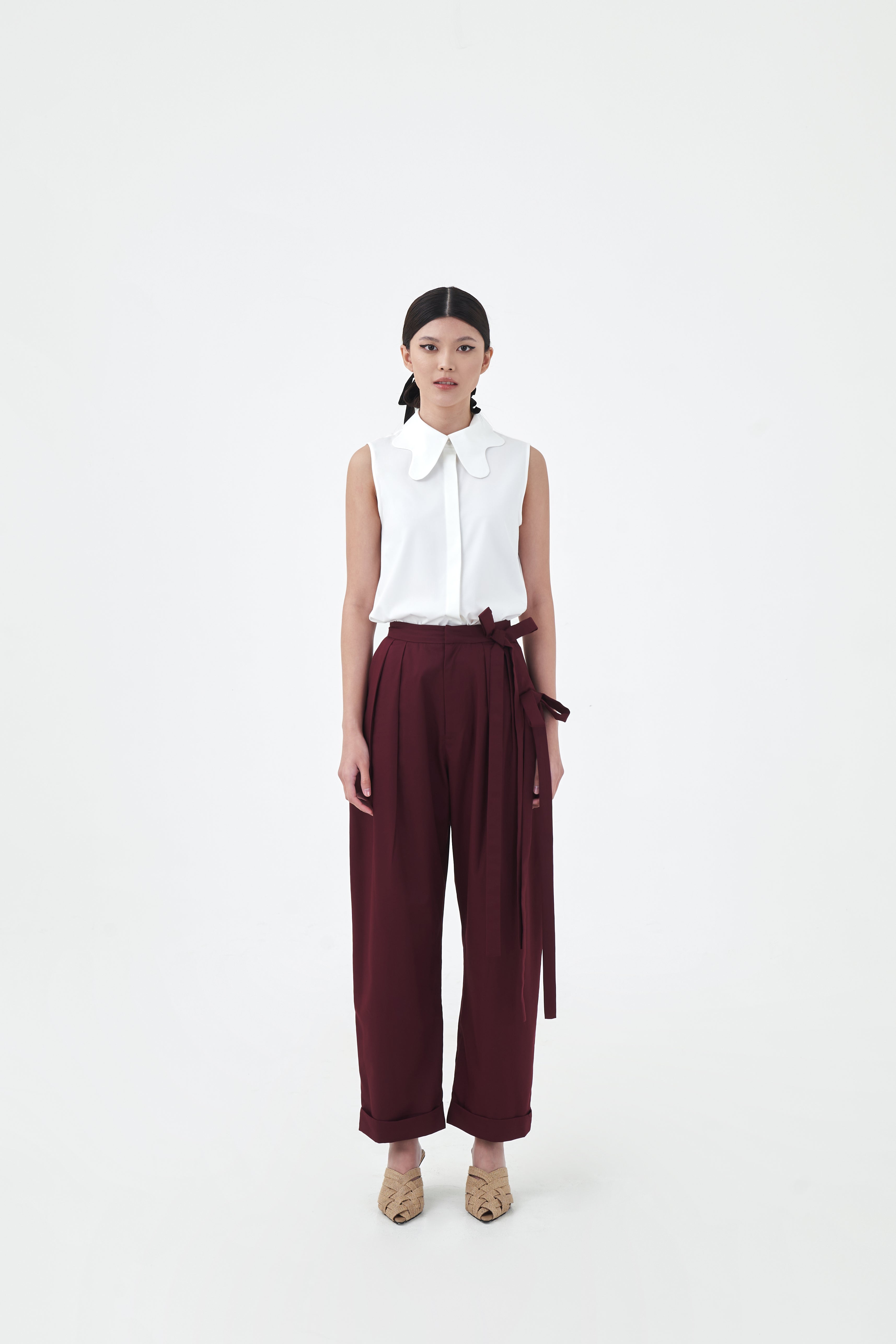 STORY PANTS - Merlot