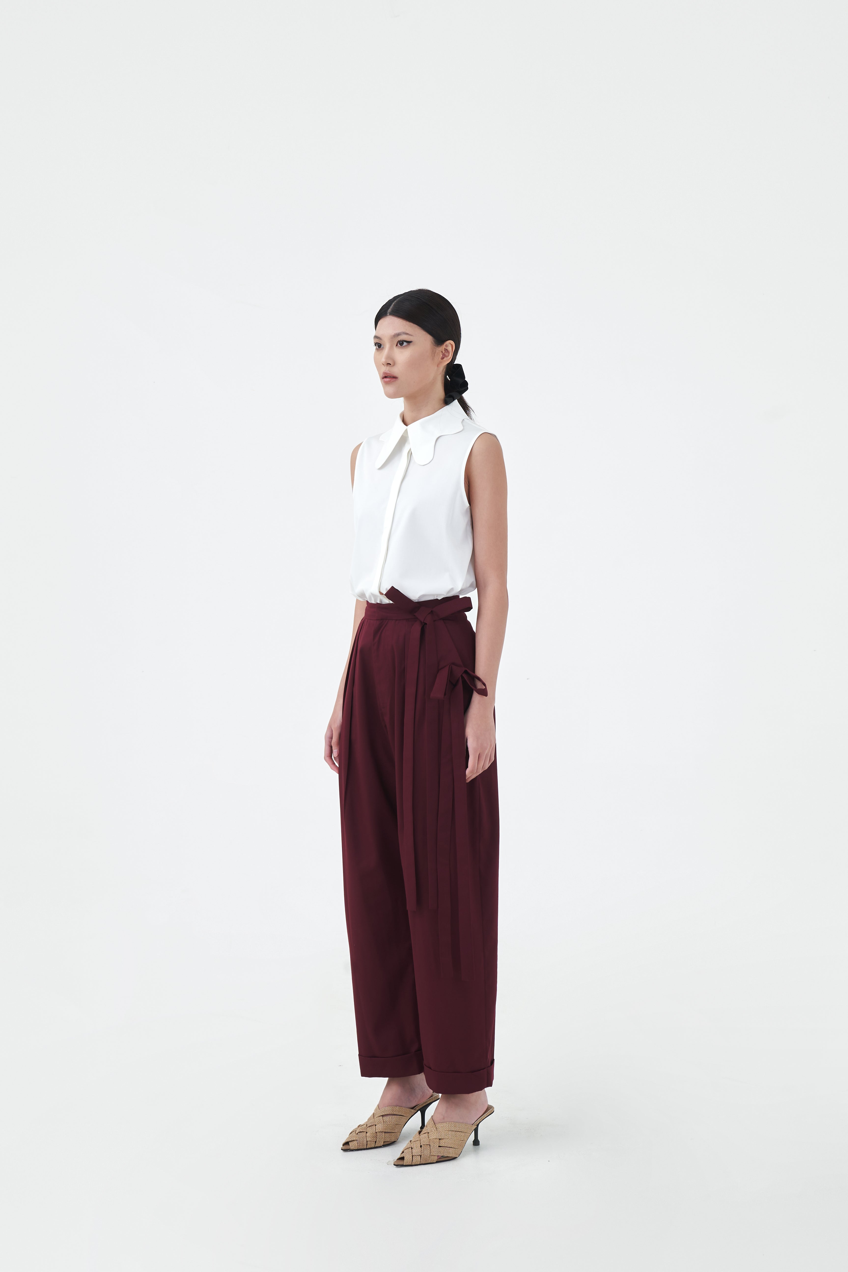 STORY PANTS - Merlot