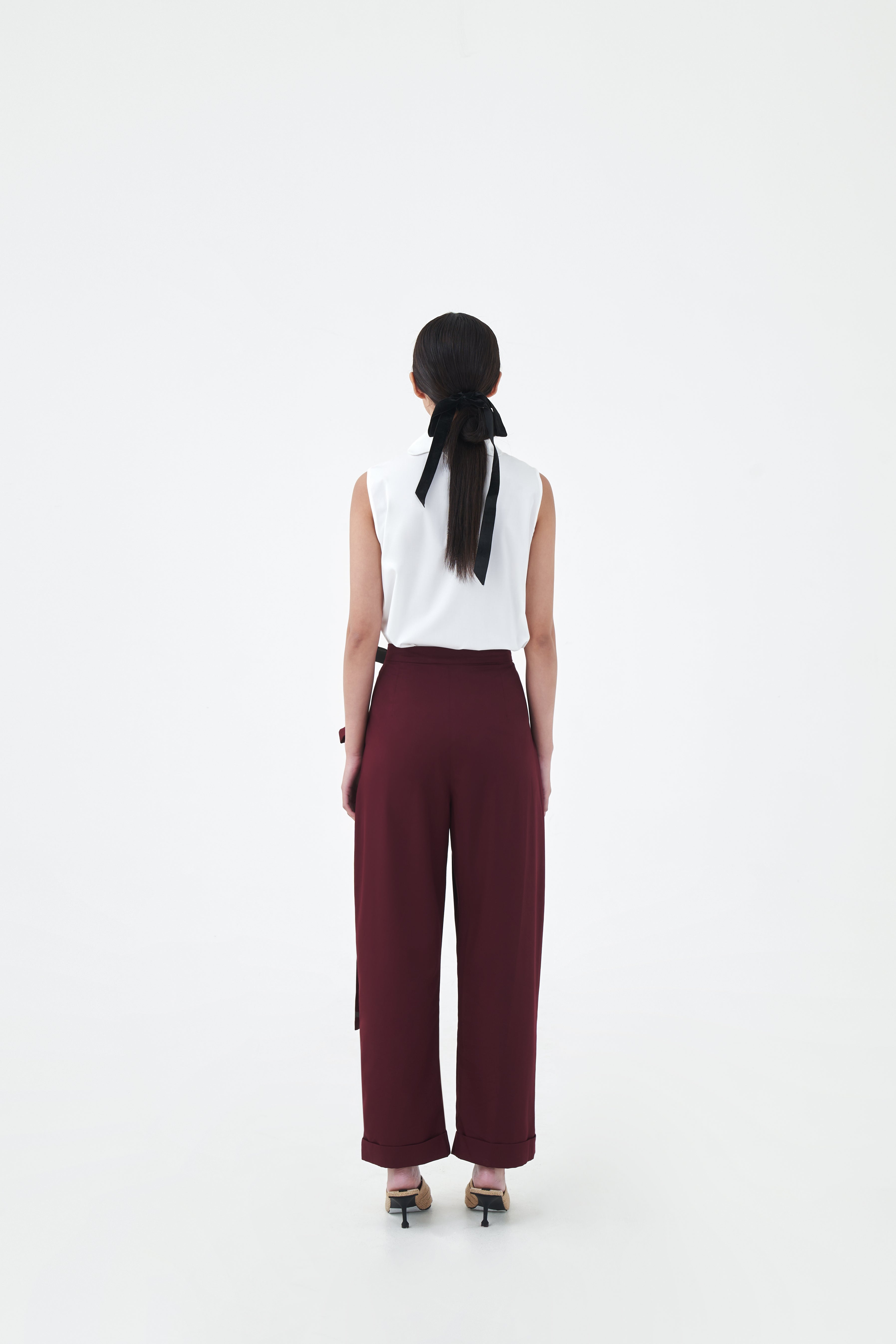 STORY PANTS - Merlot