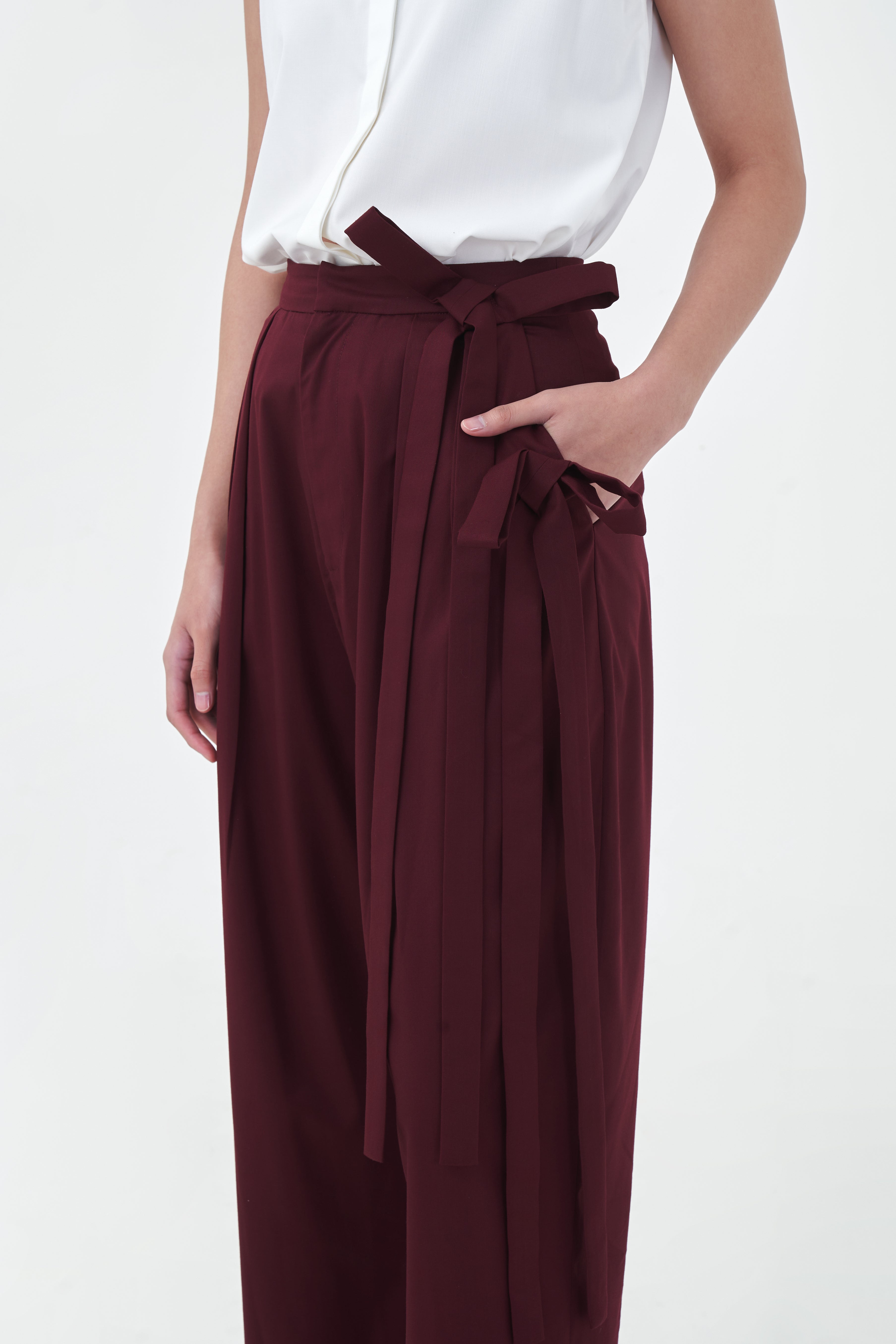 STORY PANTS - Merlot