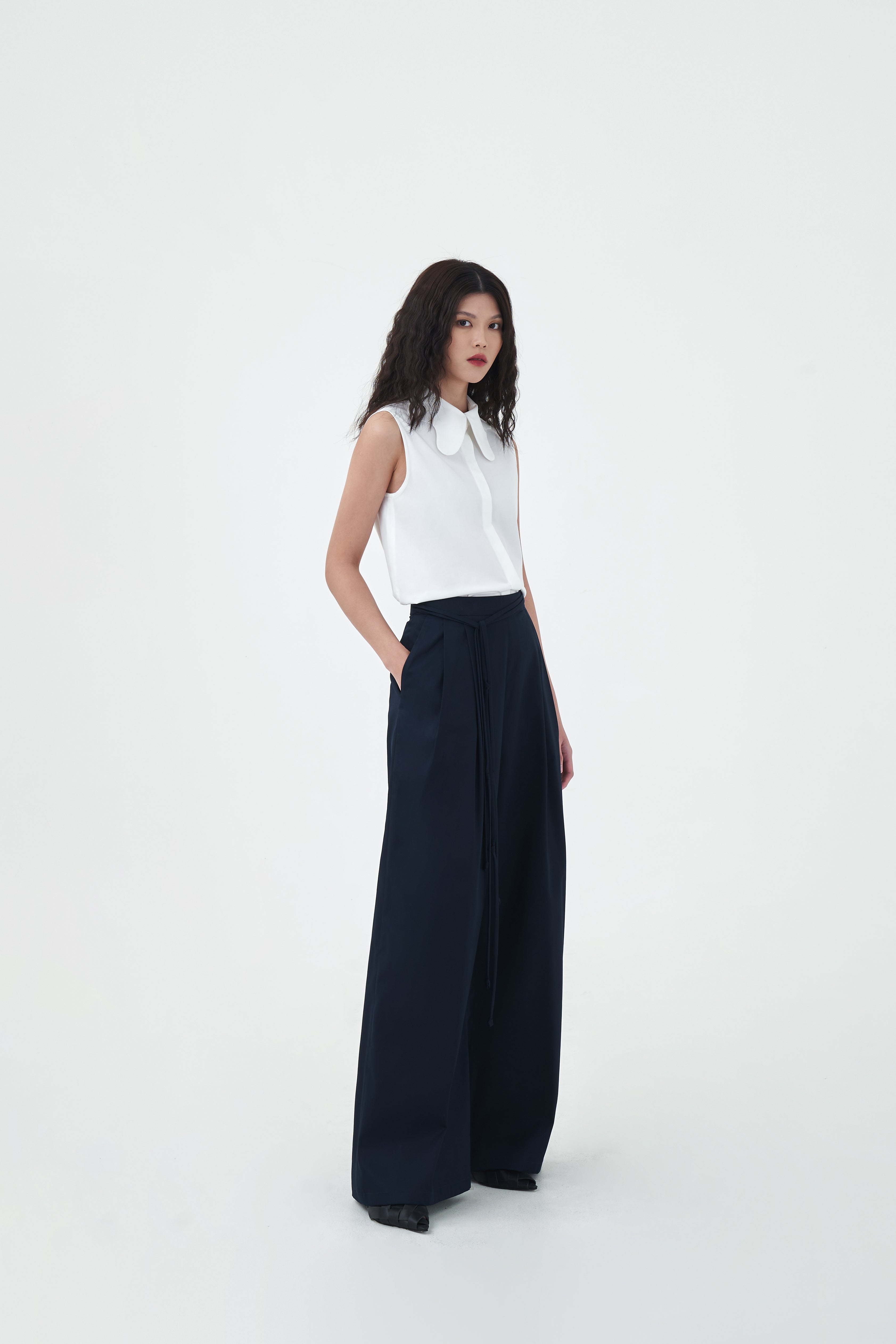 STRING PANTS - Deep Navy